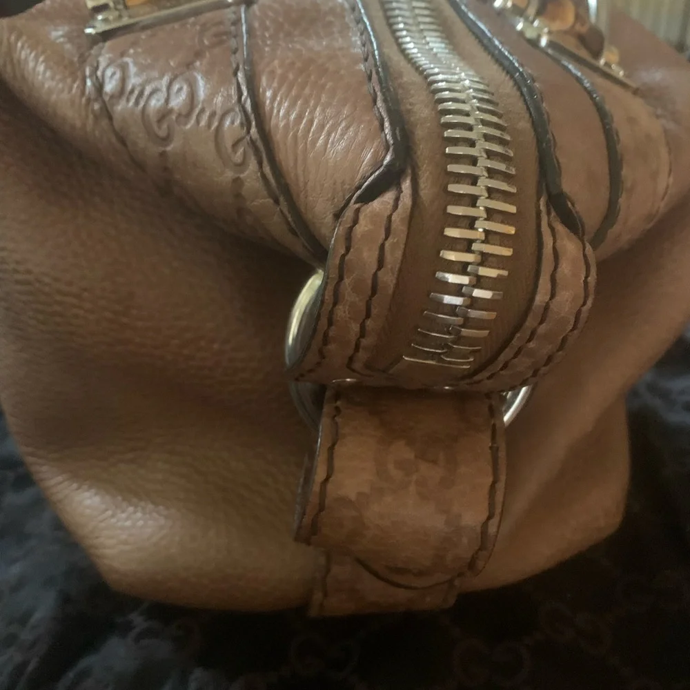 Gucci Bamboo Bag in Brown Leather XL - Picture 5 of 15